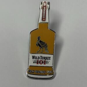 Wild Turkey 101 Kentucky Bottle Bourbon Whiskey Logo Lapel Pin
